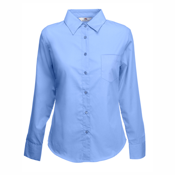 65012-LADY-FIT LONG SLEEVE POPLIN SHIRT